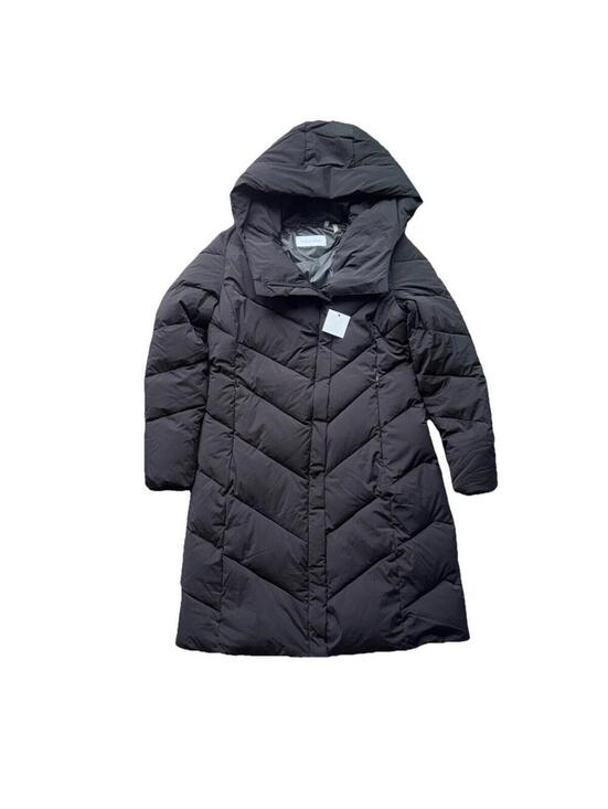Calvin Klein Jackets & Blazers - NEW CALVIN KLEIN WOMEN'S QUILTED PUFFER BLACK HOODED LONG SLEEVE JACKET SIZE S